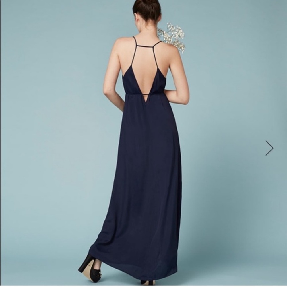NWT Reformation Citrine dress in sapphire blue, xs - Picture 2 of 8